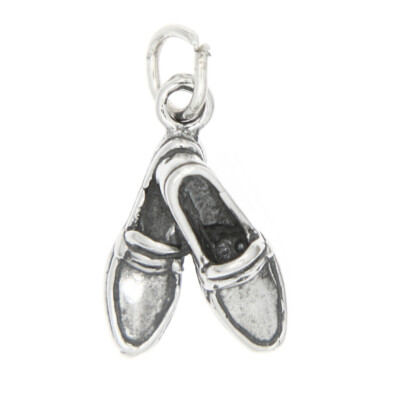 Sterling Silver Loafers Shagging Shoes Charm or Pendant
