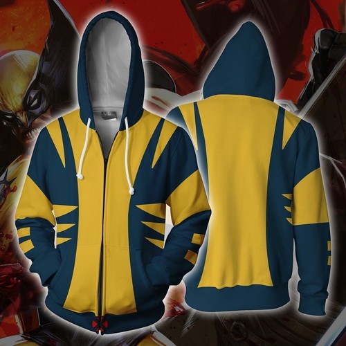 X-Men Wolverine Magneto Mystique 3D Hoodies Cosplay Superhero Sweatshirt Jackets - Picture 20 of 27