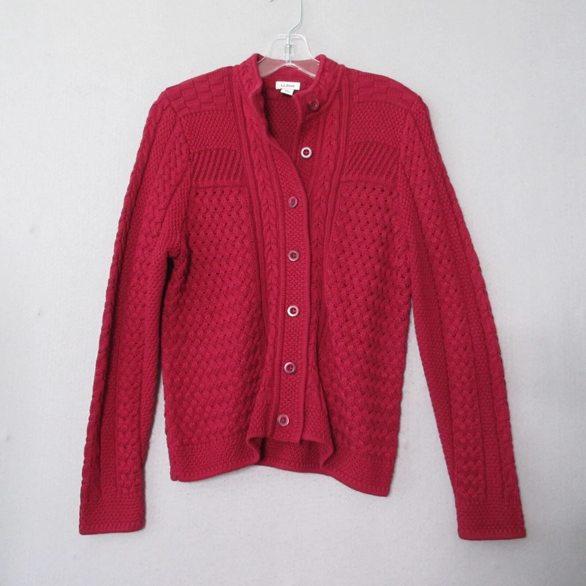 Llbean womens shop cardigan sweaters