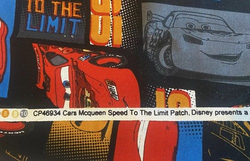 Springs Creative Disney CARS Movie Fabric To The Limit 26 x 44” - Picture 3 of 4