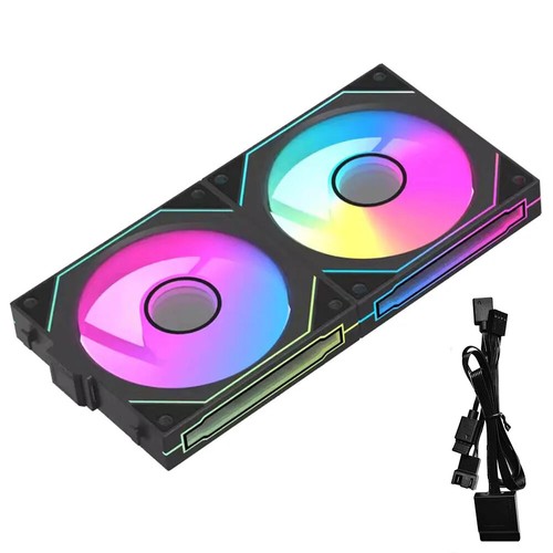 Modular Wireless Splicing PC 120mm Case Cooling Fan ARGB Infinite Mirror Effect - Afbeelding 9 van 26