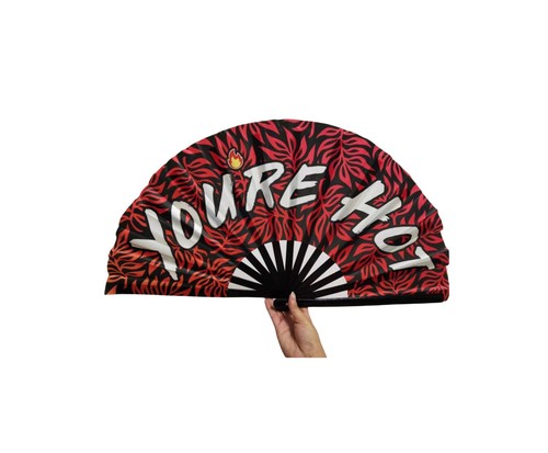 Decorative Rave Hand Fan – Large Folding Fans for Festivals, Festival fan - Picture 5 of 21