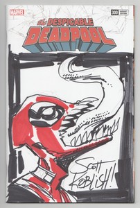 Despicable-Deadpool-300-Venomized-Venom-Sketch-by-Scott-Koblish-Signed