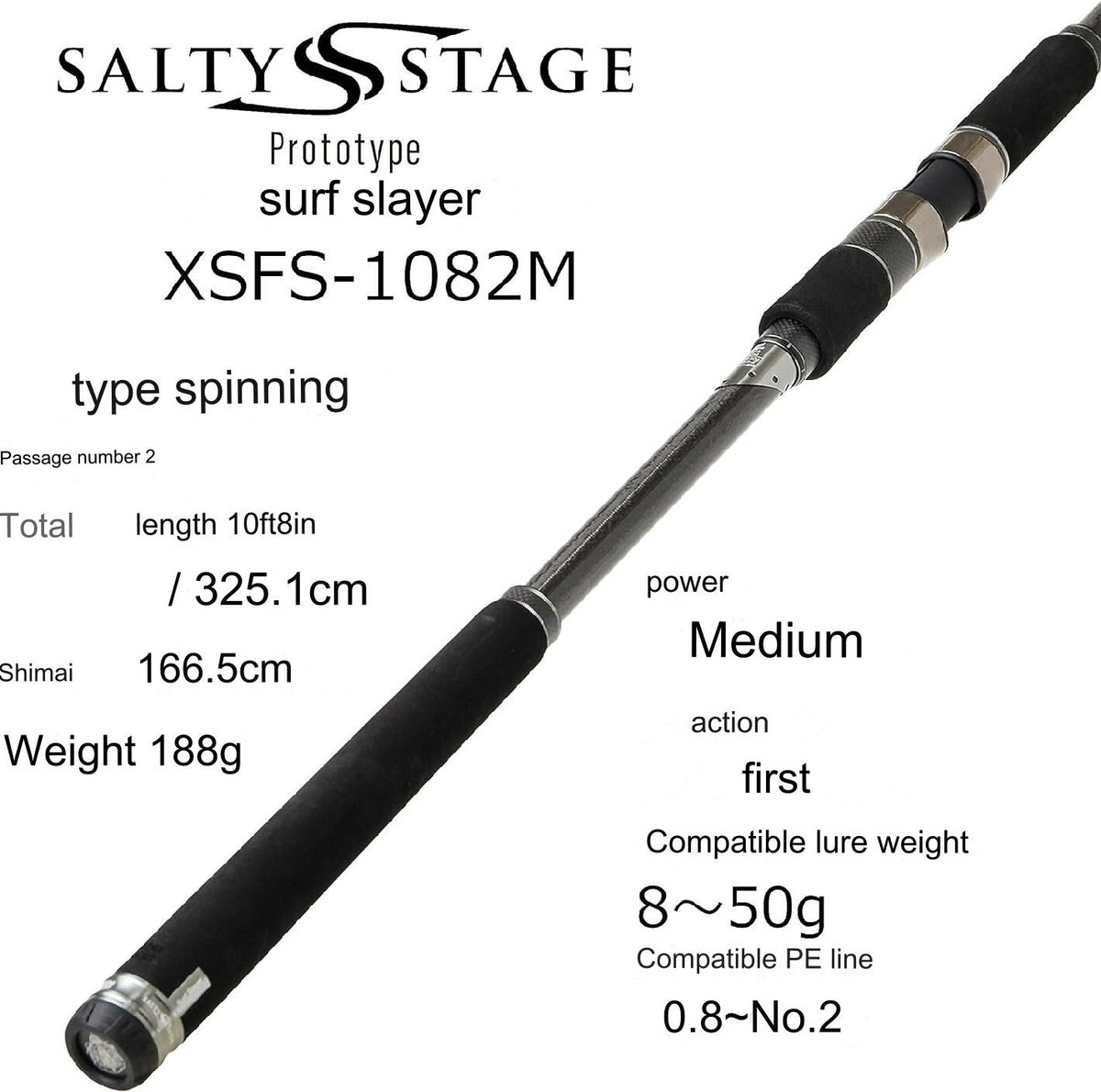 Abu Garcia Surf Game Rod Spinning Salty Stage Prototype Surf