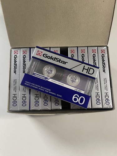 10x GoldStar HD 60 - Audio Cassetten - Tapes - OVP + Original Box