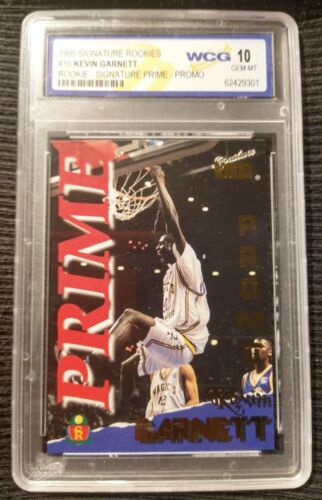 1995 Signature Rookies #16 Kevin Garnett RC Prime Promo 10 GEM MINT Big Ticket - Picture 2 of 4