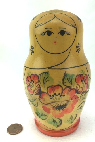 Vintage Semjonow Nesting Dolls Russian Matroyshka UdSSR 1970 Wood Handmade Russia - Bild 2 von 12
