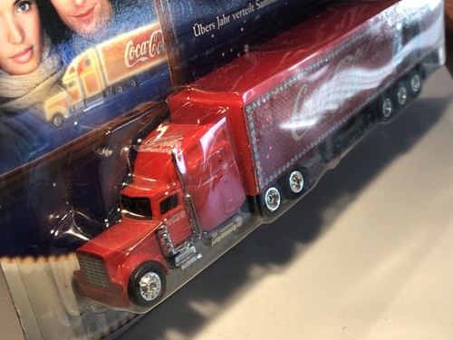 8" Mack Xmas Bling Bling Coca-Cola Truck Unbranded Diecast 1/87 H0 Mint on Card - Picture 2 of 3