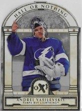 ANDREI VASILEVSKIY 2023-24 SKYBOX  E-X 2000 HALL OR NOTHING DIE CUT