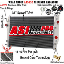 4 Row Aluminum Radiator Fit 1993-2002 1998 Chevy Camaro Pontiac Firebird 5.7l V8