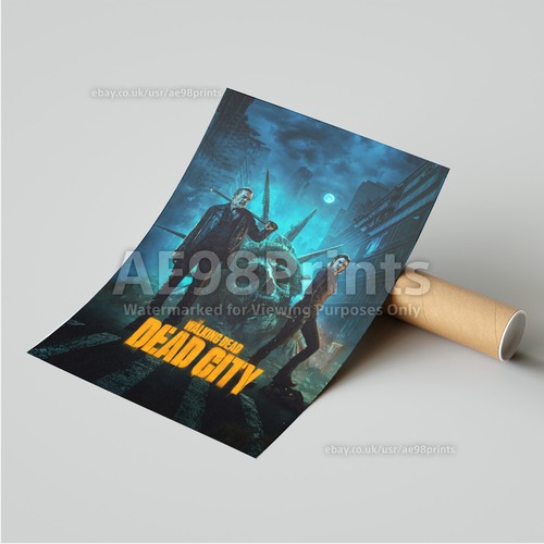 The Walking Dead Dead Stadt Posterdruck A4 A3 A2 A1 Druck Raum Wandkunst Dekor - Bild 5 von 19