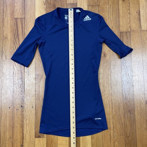 Adidas Techfit Compression Shirt Mens XS Climalite Athletic Performance Blue - Picture 11 of 12