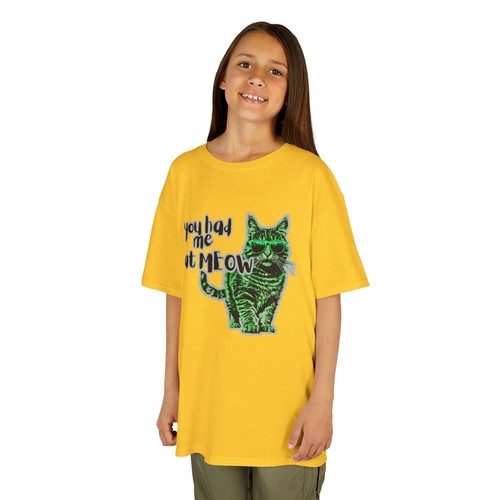 Kids Graphic T-Shirt - You Had Me at Meow, Fun Pet Lover Shirt, Cute Cat Tee - Picture 52 of 128