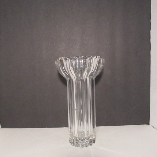 Shannon Crystal Designs of Ireland, Art-Deco-Stil, handgeschnittene schwere Kristallvase - Bild 2 von 16