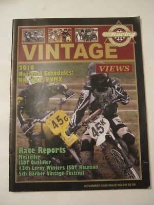November 2009 issue 248 Vintage Views AHRMA Magazine  (BD-68)