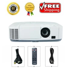 NEC P401W 3LCD Projector 4000 ANSI HD 1080i HDMI x 2 16:10 (WXGA) LAN w/Remote