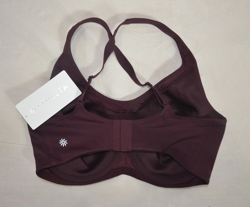 NWT $69 Athleta Size 34C 34 C Spiced Cabernet Glory Sports Fitness Bra #659028 - Picture 2 of 8