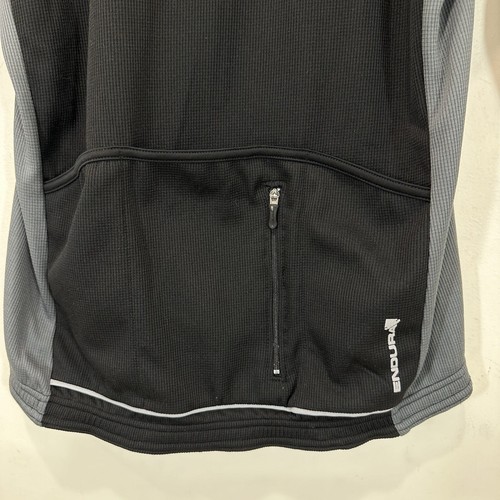 Endura Cycling Jacket Men S Black/Red Full Zip FS260 - Picture 8 of 9