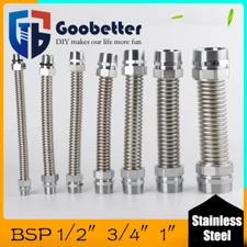 1/2" - 1" 304 Stainless Steel Connection Corrugated Flexible Pipe Hose Fittings