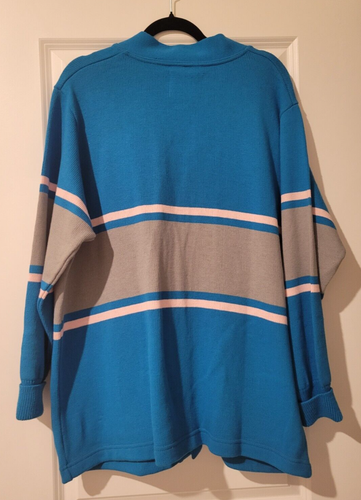 VTG Dehen Disney Store Cast Member Mickey Mouse Letterman's Sweater w/ Name Tag - Picture 4 of 4