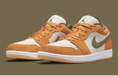 29㎝AirJordan1 LowLightCurry/MediumOlive Jordan 1 Low SE 'Light Curry' - Air Jordan - DH6931 102