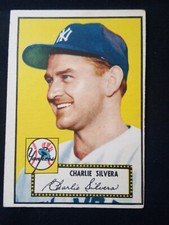 1952 Topps #168 Charlie Silvera RC EX or Better No Creases New York Yankees 