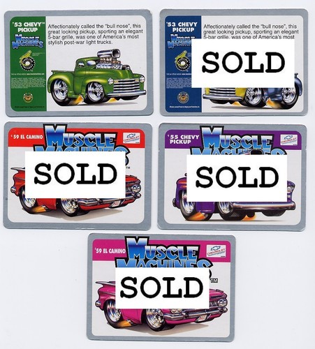 Muscle Machines Trading Cards => 1953 Chevy Stepside Pickup Truck Maisto Nice! - Picture 2 of 4