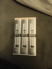 3x Sylvania Dulux S  13W 2700K 21136 CF13DS/827 2-PIN Compact Fluorescent Bulb