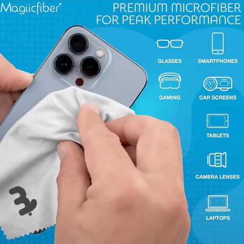 Magiicfiber Microfibre Cloth - MagicFiber Cloth for Glasses, Lens - 13 PACK UK - Picture 8 of 11