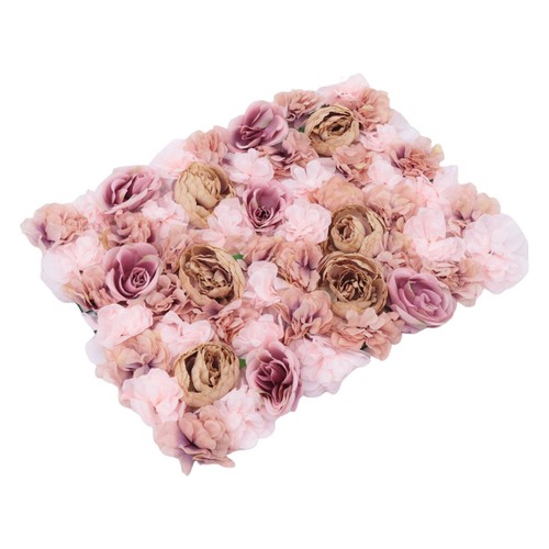 40x60 cm 6 pezzi parete floreale artificiale parete rose sfondo matrimonio decorazione pannello - Foto 8 di 11