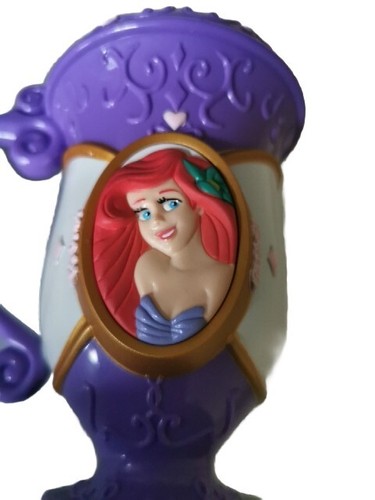Disney on Ice Little Mermaid Ariel Ice Cream Mug Cup 7" Flip Top Lid Purple - Picture 8 of 11