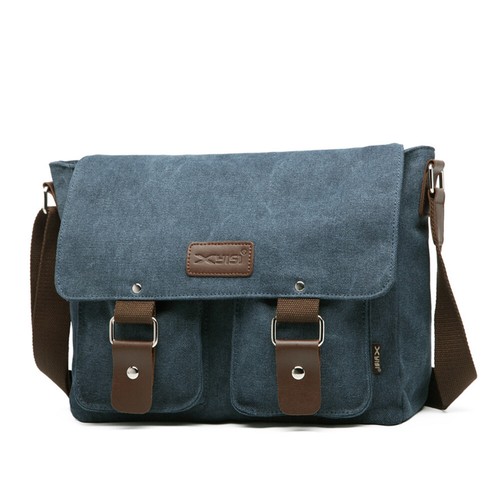 Casual portable crossbody men's canvas shoulder crossbody backpack ∂ - Picture 6 of 13
