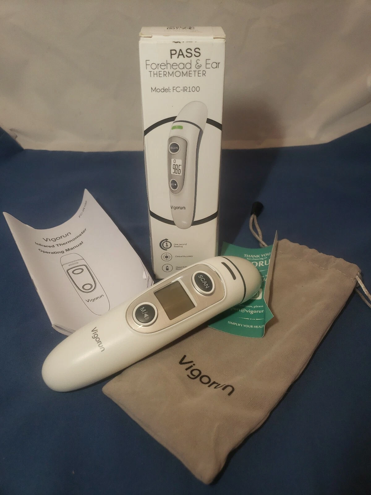 Vigorun Forehead & Ear For Baby Kids and Adults Thermometer FC-IR100 A7 OPEN BOX
Opens in a new wind