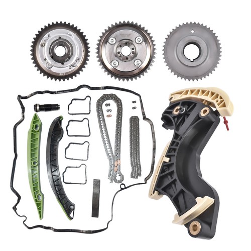 Timing Chain Kit w/ Tensioner & Camshaft Gears for Mercedes W204 W212 C250 E250 - Picture 8 of 12