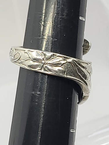 Vintage Sterling Silver Wrap Silver Spoon Ring GORHAM Floral Series Tulip Size 8 - Picture 12 of 15