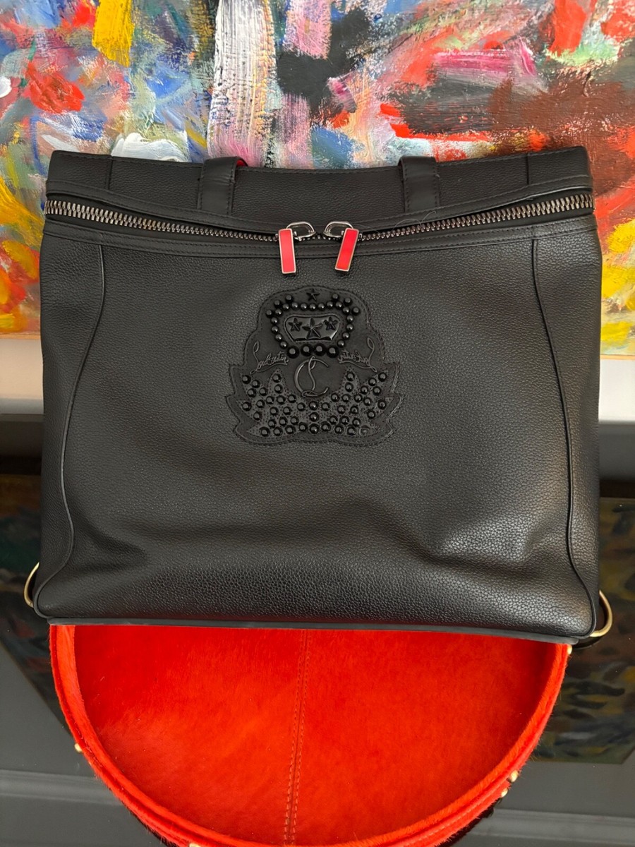 Christian Louboutin Cabado　2WAYTote Bag Christian Louboutin Cabado 2Way Tote Backpack Black Calfskin