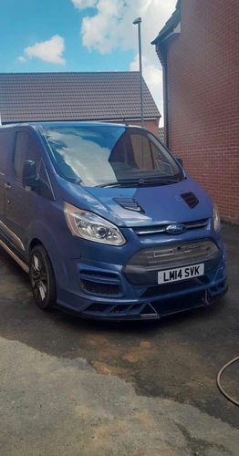 FORD TRANSIT CUSTOM- M SPORT FRONT SPLITTER 2013-2018 - Picture 4 of 10