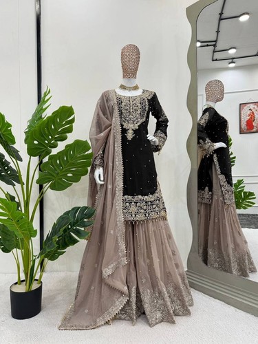 Sharara suits for women party wear Dress Pakistani Suit Readymade Sarara - Picture 6 of 30