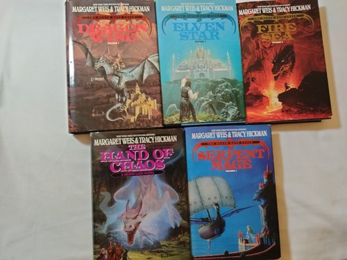 Death Gate Cycle Margaret Weis Tracy Hickman Hardcover Books 1, 2, 3, 4, 5 LOT