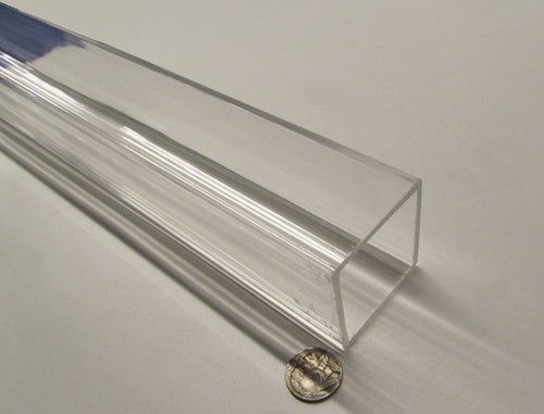 Acrylic Square Tube Clear Extruded 2.0" SQ x .125" Wall x 72" Length - Picture 10 of 11