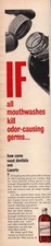 Lavoris Mouthwash & Gargle Simulating Astringent Kill Germ Vintage Print Ad 1963