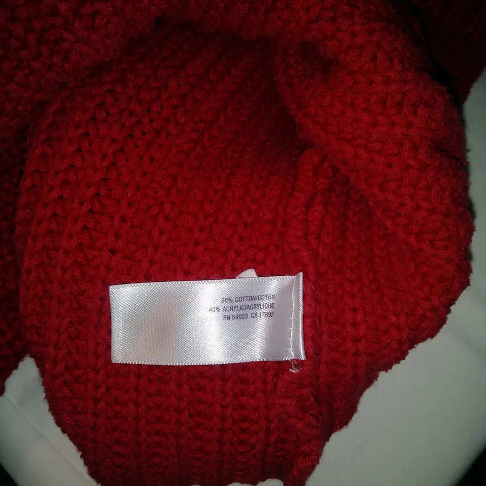 Suéter Azul Marino Antiguo Niños Pequeño Pequeño S/P Rojo Cárdigan Bolsillos con Botones Foto 4 de 4