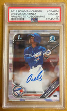 (1) 2019 Bowman Chrome AUTO Orelvis Martinez 1st RC Rookie PSA 10 GEM MINT!