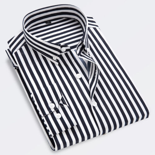 Mens Office Top Shirts With Long Sleeves And Regular T Shirts Daily Comfortable - Picture 3 of 19