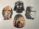 STAR WARS Paper Masks Pack of 8 Birthday Party - Chewy C-3P0 Vader Stormtrooper