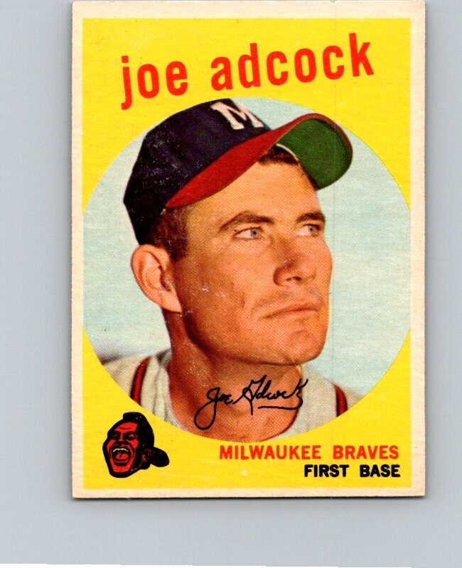 1959 TOPPS BASEBALL #315 JOE ADCOCK           MID GRADE qV
