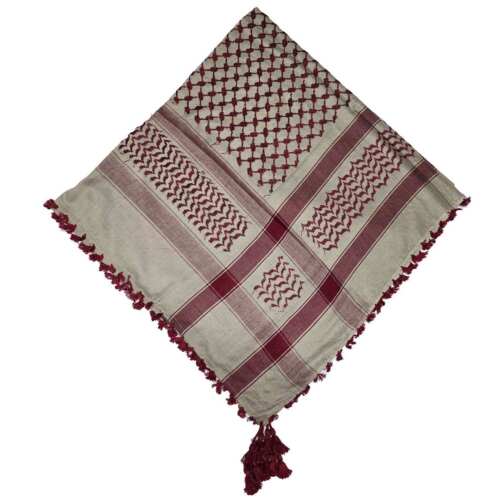 Unisex Many Colours Grey Maroon Brown Arab Head Scarf Wrap Arafat Keffiyeh Ya... - Picture 2 of 31