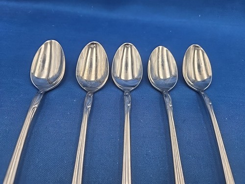 Lot of 5 Oneida/Oneidacraft SHASTA Stainless Iced Tea Spoons 7 5/8" - Picture 3 of 6