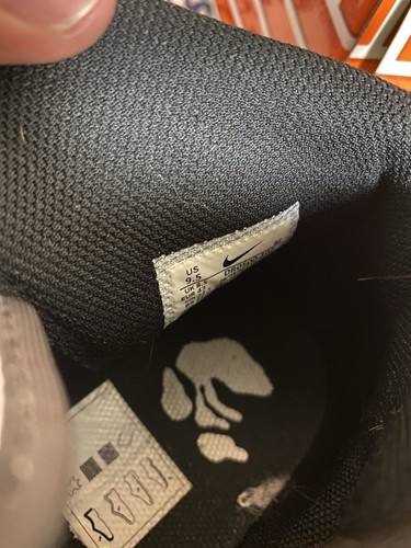 Size 9.5 - Nike Off-White Air Force 1 SP Leather Mid Grim Reaper Preowned OG Box - Picture 5 of 7