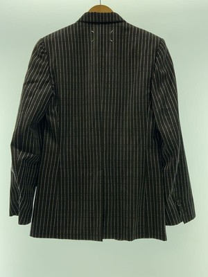 マルジェラ　ブルゾン Maison Margiela tailored jacket Margie 36 wool Gray stripe